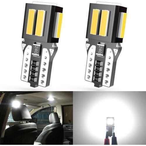 2pcs 194 168 Led Lights No Error For Volkswagen VW Golf 4 6 7 GTI Tiguan Passat B5 B6 B7 LED T10 W5W Canbus Car Interior Light