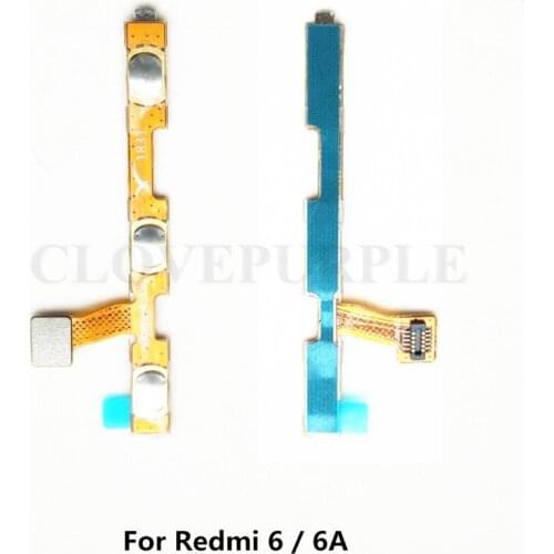 20X For Xiaomi Redmi 6 6A Power on off Volume up down Side button Flex Cable For hongmi 6 6A