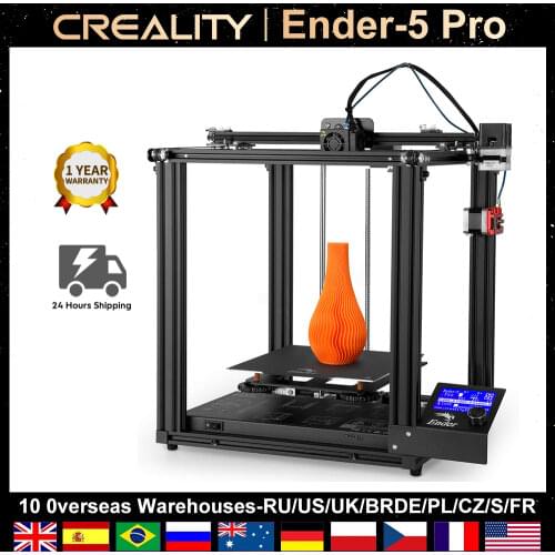 Creality Ender-5 Pro FDM 3D Printer with Silent Mainboard 2 Y-axis DIY 3D Printing Build Volume 220 x 220 x 300mm Extruder