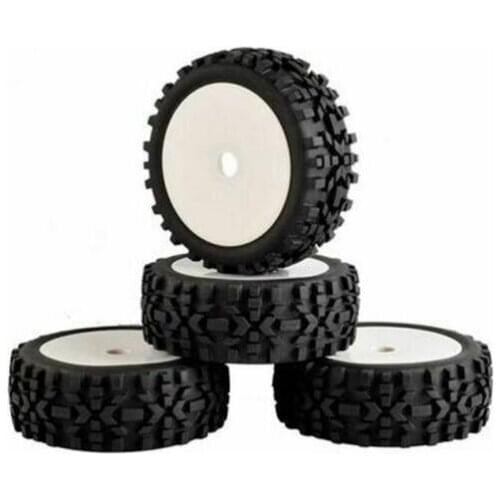 4pcs PIONEER OFFROAD TYRE WHEEL RIM PRE MOUNTED ARRMA REDCAT For LOUISE RC 1/8 BUGGY Hex 17mm