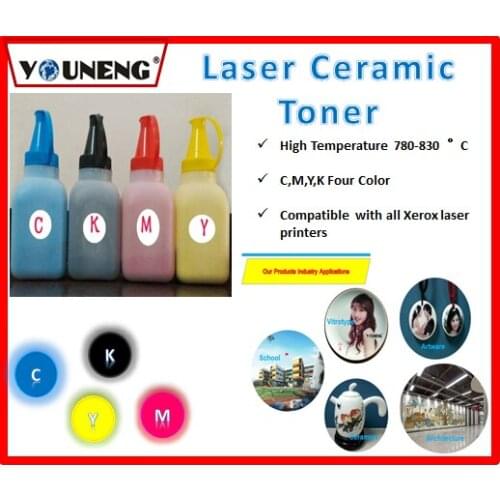 800 degree high temperature color ceramic toner powder Compatible For Ricoh and Xerox model vitrotype Print