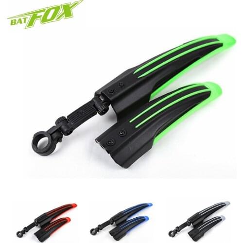 BATFOX Mountain Bike Fender Front/Rear MTB Bicycle Fenders Sets Durable Bike Wings Mud Guard Wings On The Bike Cycling Parts