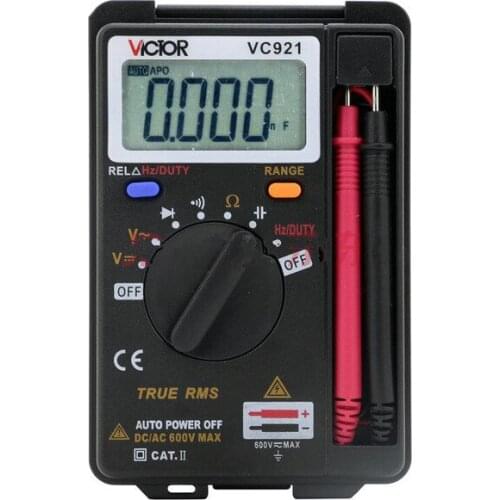 Hot Sale VICTOR VC921 DMM Integrated Personal Handheld Pocket Mini Digital Multimeter Free Shipping