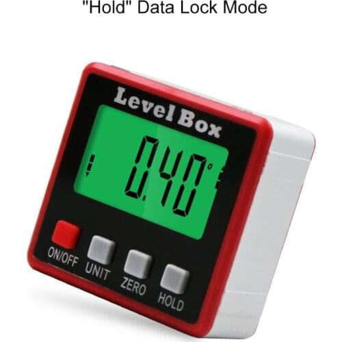 Digital Protractor Inclinometer Level Box Angle Finder Bevel Box w/ Magnet Base