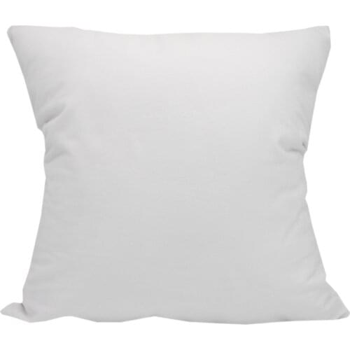 CURCYA 10PCS Blank White Velvet Cushion Cover for Heat Transfer Printing 100% Polyester Thermal Sublimation Throw Pillow Case