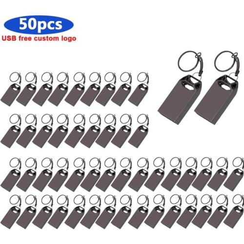 50pcs logo free Usb 2.0 Stick 128gb Pen drive 64gb 32gb usb flash drive 16gb pendrive 8gb High speed u disk flash memory stick