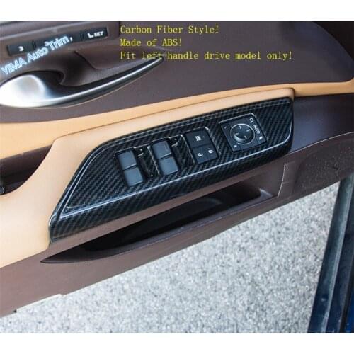 Lapetus Car Styling Inner Door Armrest Window Switch Control Panel Auto accessories Cover Trim ABS For Lexus ES 2018 - 2021