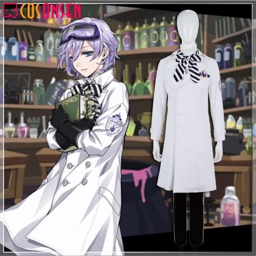 Twisted Wonderland Epel Felmier Cosplay Costume White Experiment Uniform Cloth Jacket COSPLAYONSEN Made