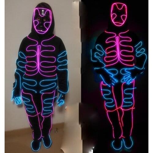 Laser Dance Electric Light Dance Performance EL Light clothing Jazz Fluorescent Dance Performance Costumes LED Lighting Clothes