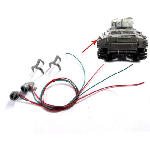 Mato 1/16 Sherman RC Tank Metal Rear Lights With Guards MT207 TH00915
