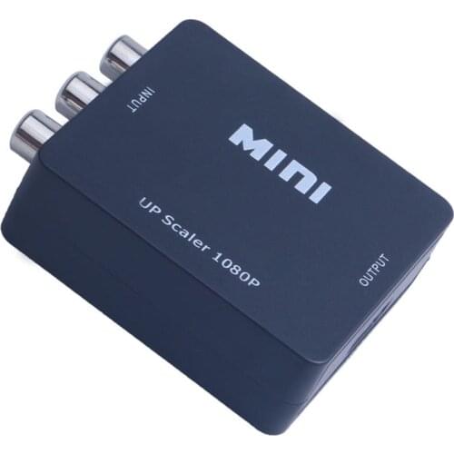 Mini AV to HDMI-compatible Video Converter Box RCA AV CVBS to HDMI-compatible Adapter for HDTV TV PC DVD Xbox Projector