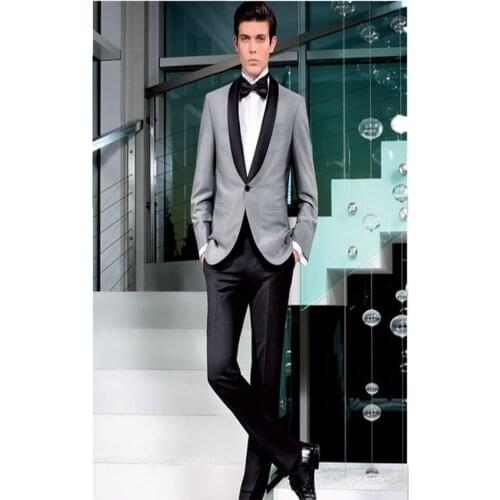 Mens Suits With Pants Blazers Groom Best Man (Jacket+Pants) 2018 New Classic Wedding Business Slim Fit Party Suit Regular Style