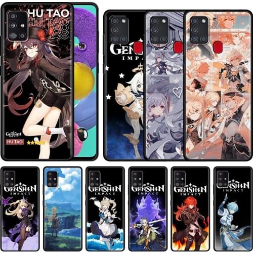 Game Genshin Impact For Samsung Galaxy A51 A71 A21s A12 A31 A41 M31 Soft Phone Case A32 M51 A52 M30s A02s A11 A72 A42 Cover Capa