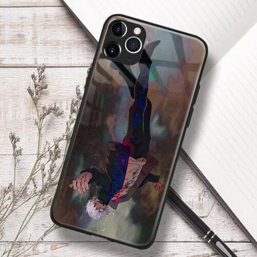Satoru Gojo Jujutsu Kaisen Anime Manga Soft TPU Glass Phone Case for IPhone SE 6s 7 8 Plus X Xr Xs 11 12 Mini Pro Max Samsung