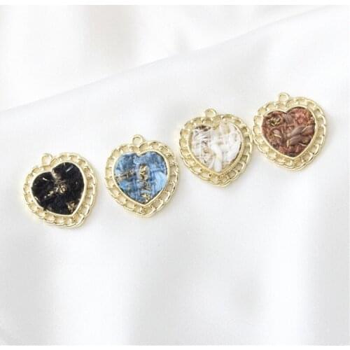 Wholesale 30pcs/lot color Polyester core cartoon hearts shape alloy floating locket charm diy jewelry garment/keychain accessory