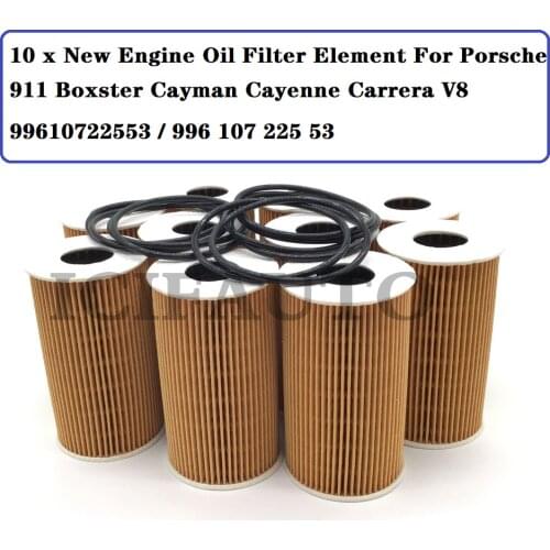 OX1281 New Engine Oil Filter Element For Porsche 911 996 997 987 Boxster Cayman Cayenne Carrera V8 99610722553 / 996 107 225 53
