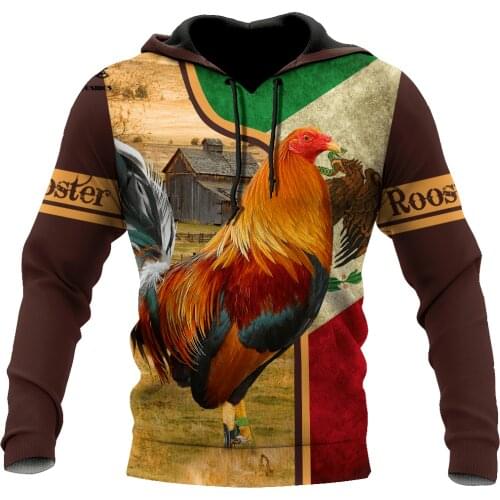 PLstar Cosmos 3Dprint Newest Animal Love Rooster Funny Art Premium Streetwear Unisex Unique Casual Hoodies/Sweatshirt/Zip S-22