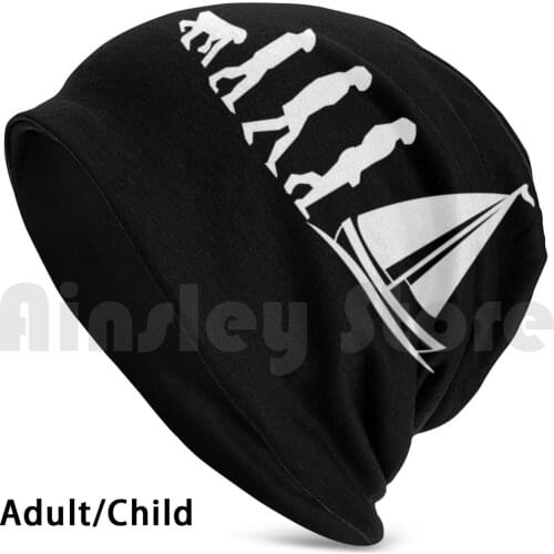 Evolution Of Sailing Boating Beanies Knit Hat Hip Hop Sailing Boat Ocean Sea Ship Water Fishing Sail Summer Beach