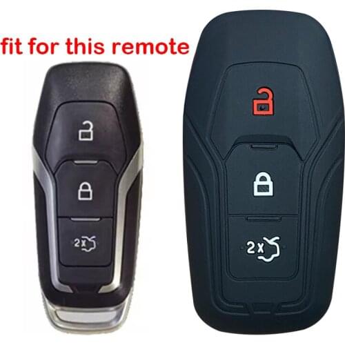 Silicone Key Cover Case For Ford Mondeo Kuga EcoSport New Focus 2 3 Fiesta Edge Remote Key Case Car Accessories