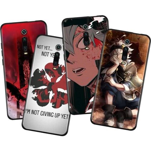 Hot Anime Black Clover Silicone Cover For Xiaomi Redmi K40 Gaming K30i K30T K30S K30 Ultra K20 10X Pro Black Phone Case