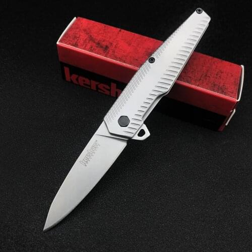 OEM Quality Kershaw 1359 Folding Knife 8CR13MOV Blade All Steel Handle Tactical Folding Knife Camping Pocket Knife EDC Tools