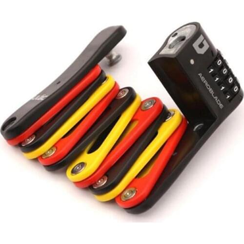 Anti Theft Foldable Code Bicycle Lock Portable Lock Mountain Bike Road Bike Lock