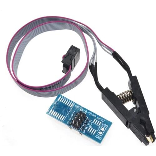 High quality SOIC8 SOP8 Test Clip For EEPROM 93CXX/25CXX/24CXX in-circuit programming on USB Programmer TL866CS TL866A EZP2010