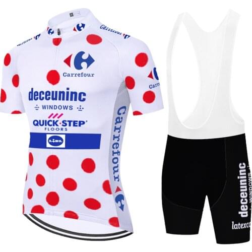 2021 quick step Cycling jersey short sleeve bike shorts set Cycle clothes Breathable mtb bycicle completo ciclismo estivo