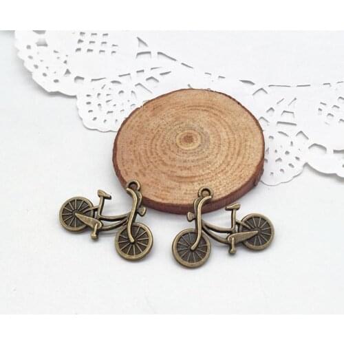 17 pcs vintage bicycle charms Carft Fit DIY Handmade Necklace earring bracelet bangles charms for Jewelry Making