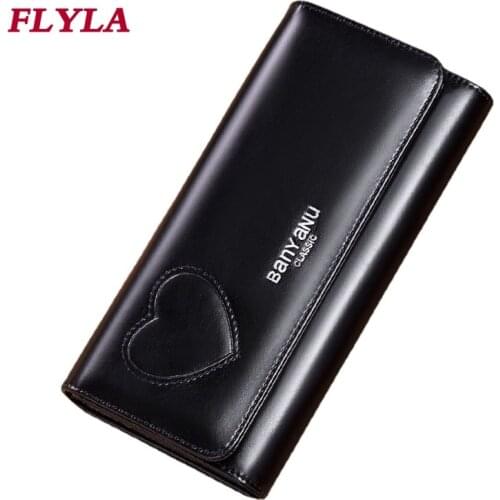 Womens wallet long 2021 new Korean leather wallet retro clutch for women