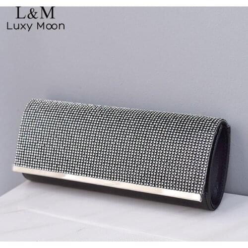 Women Diamond Wedding Clutch Purses And Handbag Small Shoulder Bag Gold Silver Luxury Designer Bag For Party Dinner Sac X631H