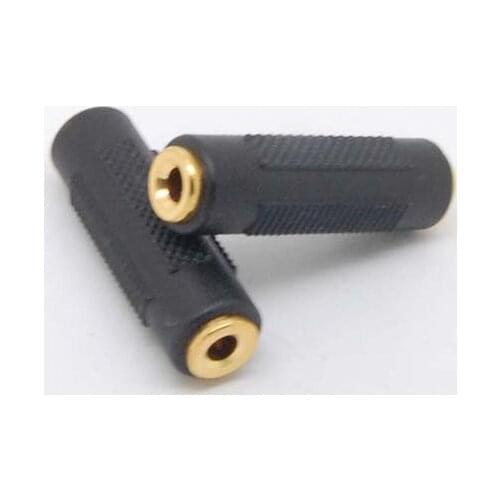 Gold 3.5mm Female to 3.5mm Female Jack F/F Audio Adapter Coupler Adaptor new