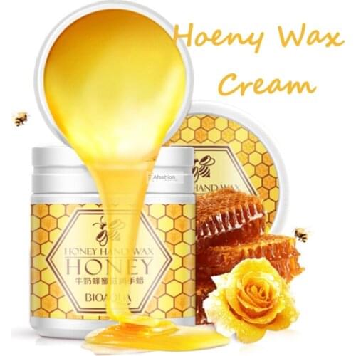 1 bottle Milk honey wax hand cream paraffin moisturize Anti-Aging Whitening Nourishing skin defender Opener lotion garrafa