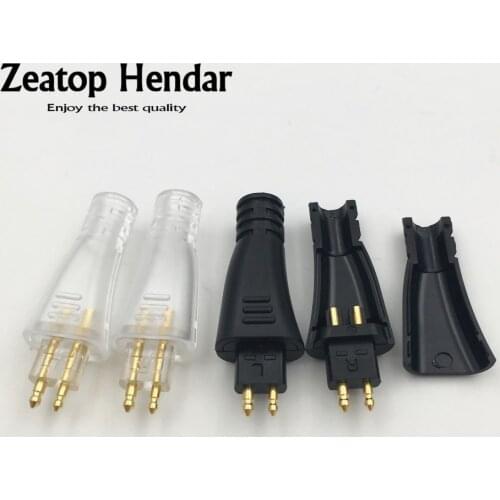 10Pairs Upgrade Earphone Male Pin Adapter Copper Plug Headphone Audio Jack for FOSTEX TH900 MKII MK2 Wire Cable Connector
