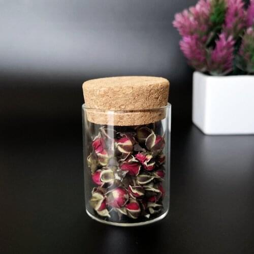 10pcs/lot 47x60mm 50ml Empty Wide Mouth Test Tube With Corks Wishing Bottles Hand String Storage Bottle Scented Tea Glass Bottle