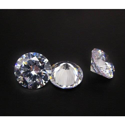 200pcs/Lot AAAAA Cubic Zircon 4.0mm 4.5mm Wholesale Round White CZ Stones 3.25-6mm Free Shipping