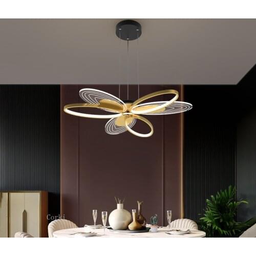 2021 new Nordic luxury Acrylic chandelier modern living room minimalist Hanging Lamp master bedroom dining room personality lamp