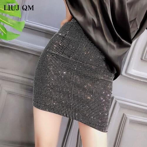 2020 Popular Full Diamond Rhinestone Shorts For Women Sexy Glittering Bling Slim Stretch Harajuku High Waist Hot Shorts Women