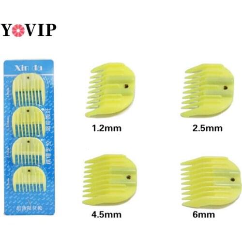4Pcs/Set Universal Hair Clipper Limit Comb Guide Attachment Size Barber Replacement for Electric Hair Clipper Shaver
