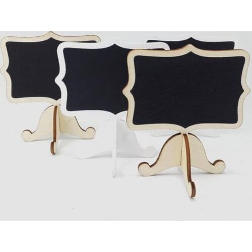 50PCS WOODEN WHITE/BROWN BLACKBOARD WEDDING PARTY NAME PLACE MESSAGE BOARD HOLDERS PRICE DISPLAY ERASABLE
