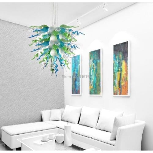 Free Shipping Study Room Conference Office Light Handmade Blown Art Glass Chandelier