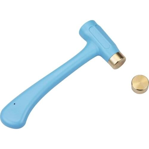 BESTNULE Metal Stamping Hammer, Elegant T-Hook Shaped Structure, Hardened Carbon Steel Metal Covered with PP Propylen