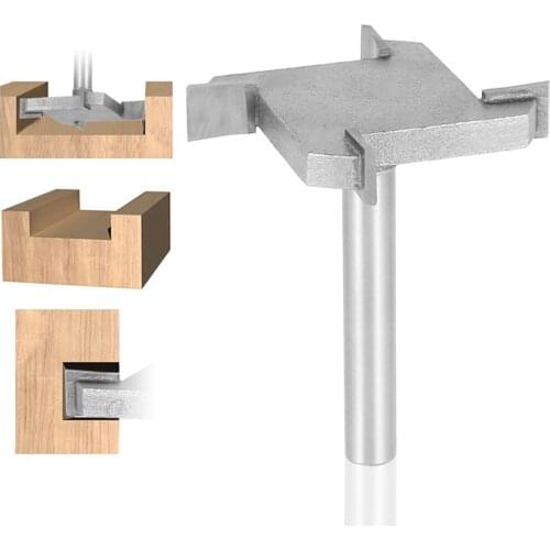 Woodworking Spoilboard Surfacing Router Bits 1/4 Inch 6mm Shank 1.5 Inch Planing Bit Cutting Router Flattening Bit Diameter Slab