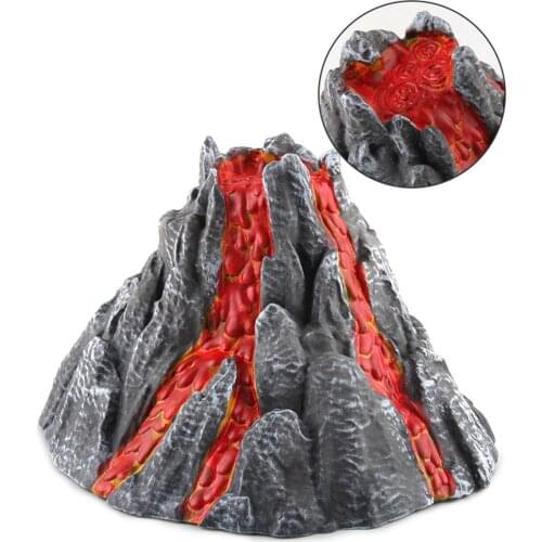 Children Toy Simulation Realistic Educational Practical Multifunctional with LED PVC Volcanic Eruption Model for Office