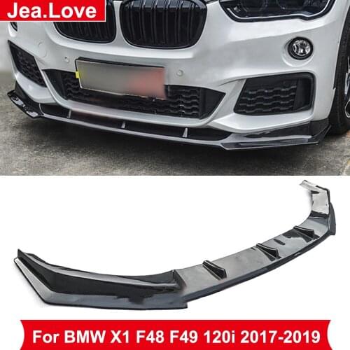 FD Style Real Carbon Fiber Front Bumper Lip Shovel Car Body Styling Part For BMW X1 F48 F49 120i 2017-2019 MT Sport Kit