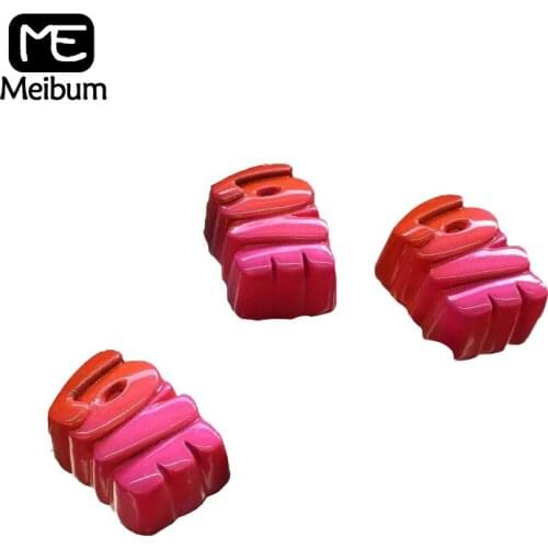 Meibum 32 Cavity Love Letter Polycarbonate Chocolate Mold Wedding Dessert Hard Candy Decoration Confectionery Chunk Bake Mould
