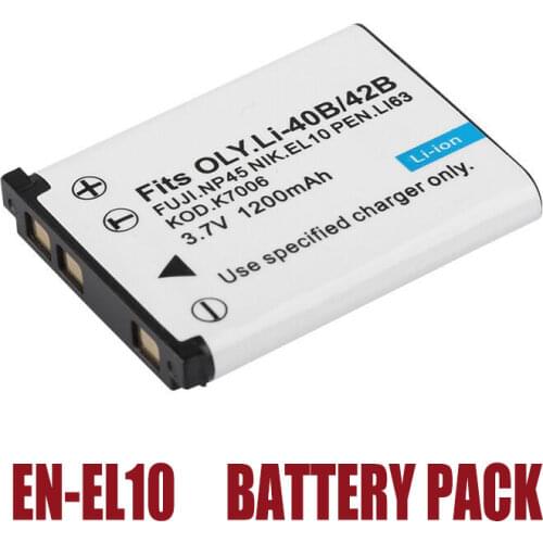 EN-EL10 battery for nikon Coolpix S200, Coolpix S210, Coolpix S500, Coolpix S510, S520 S600 S700 Coolpix S80, Coolpix S3000