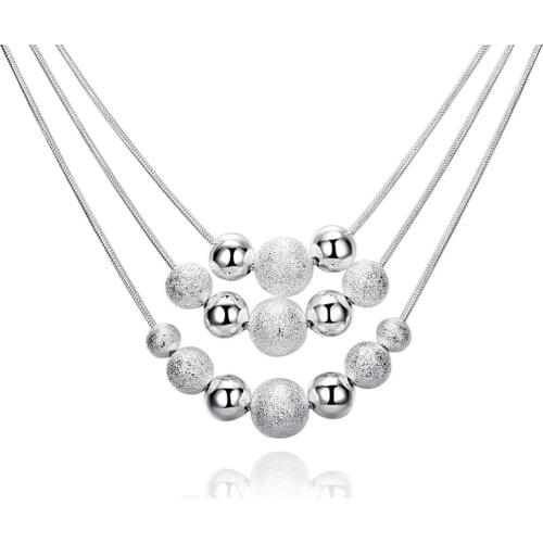 Hyperbole Design Silver Plated Necklace For Women Classic jewelry Necklace for Men Fashion Trendsetting