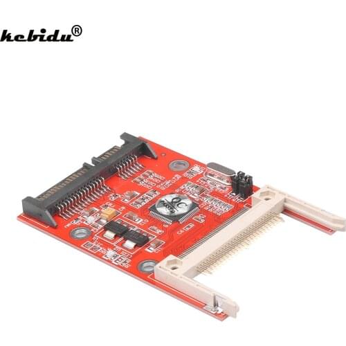 Kebidu CF Compact Flash Merory Card to 2.5 SATA 22Pin converter Adapter CF To Sata converter Flash HDD Hard Disk Adapter Red