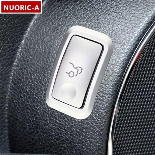 Tail Trunk Switch Buttons Frame Decoration Cover Trim For Mercedes Benz W204 C Class 2007-2014 Car Styling Interior Accessories